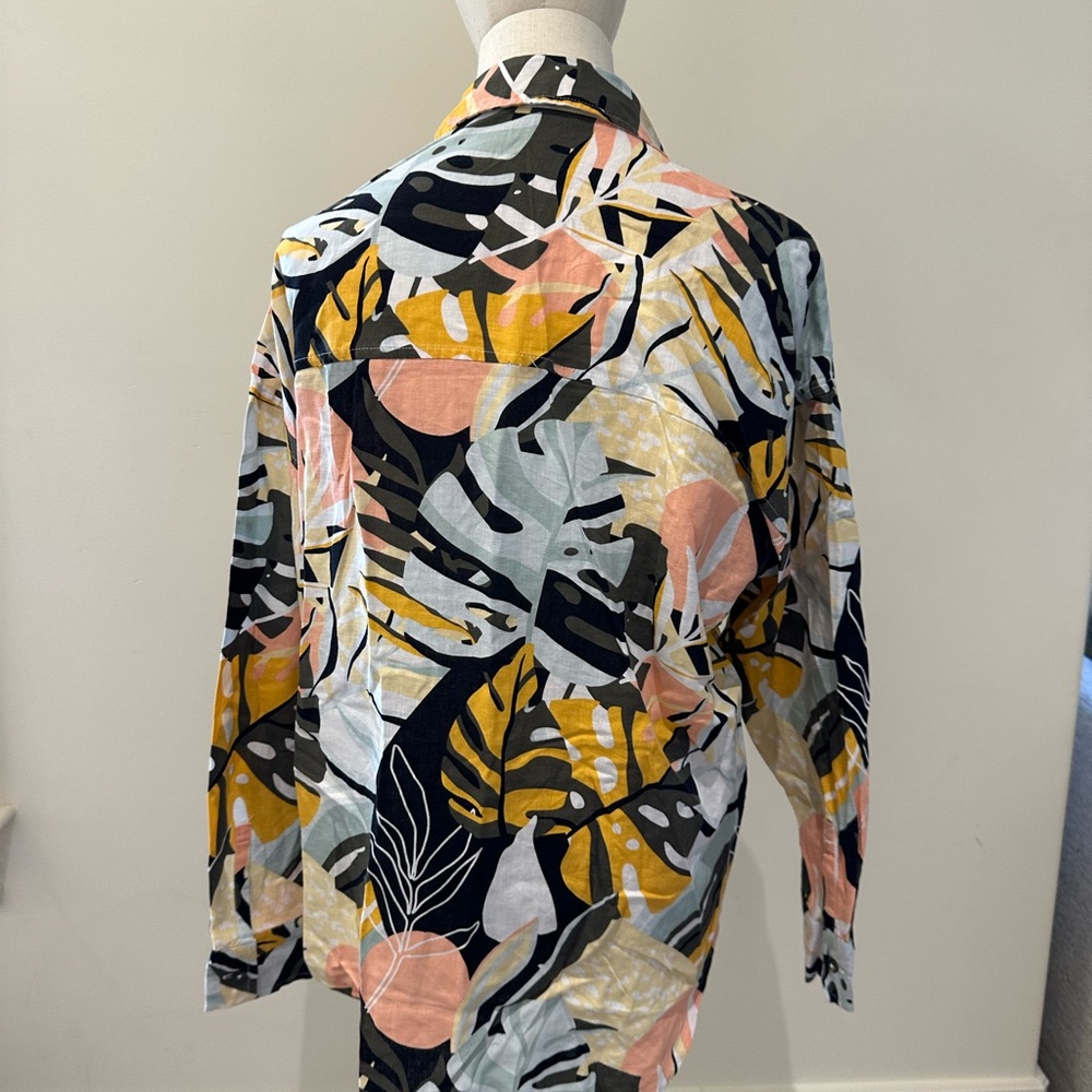 Calla Multicolored Patterned Button Up - image 3